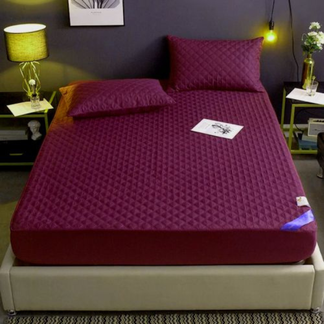 Water Proof Mattress Protector (6x6 Maroon)